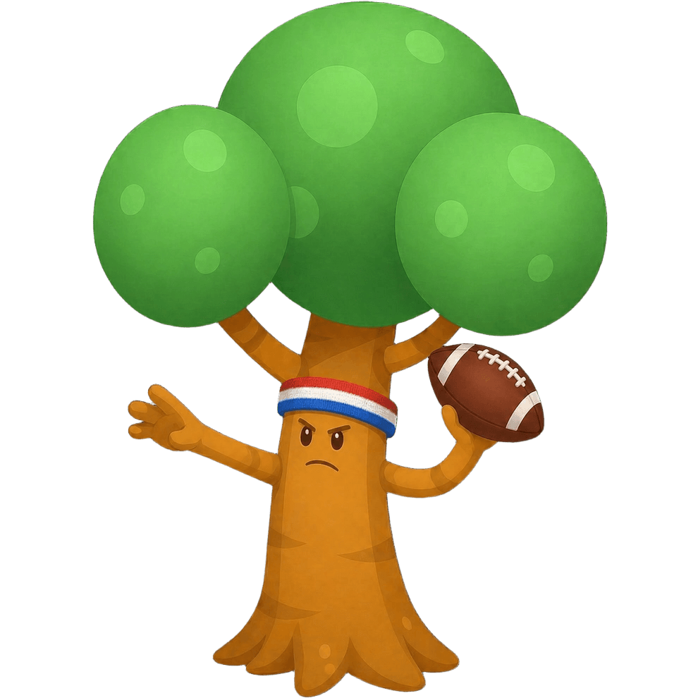 Quarterback tree defender moving onto the grid